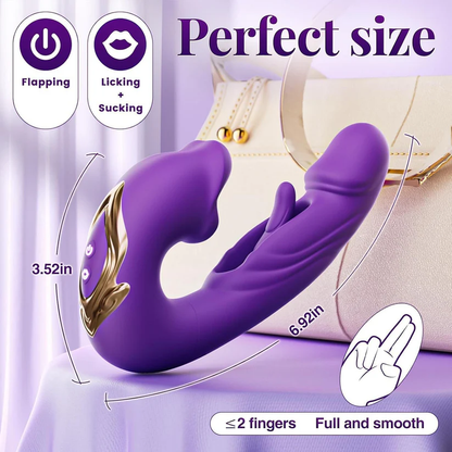 💋 Sale 70% OFF 💋 2026 Upgraded LUVORA™ 4-in-1 Flapping & Licking Vibrator