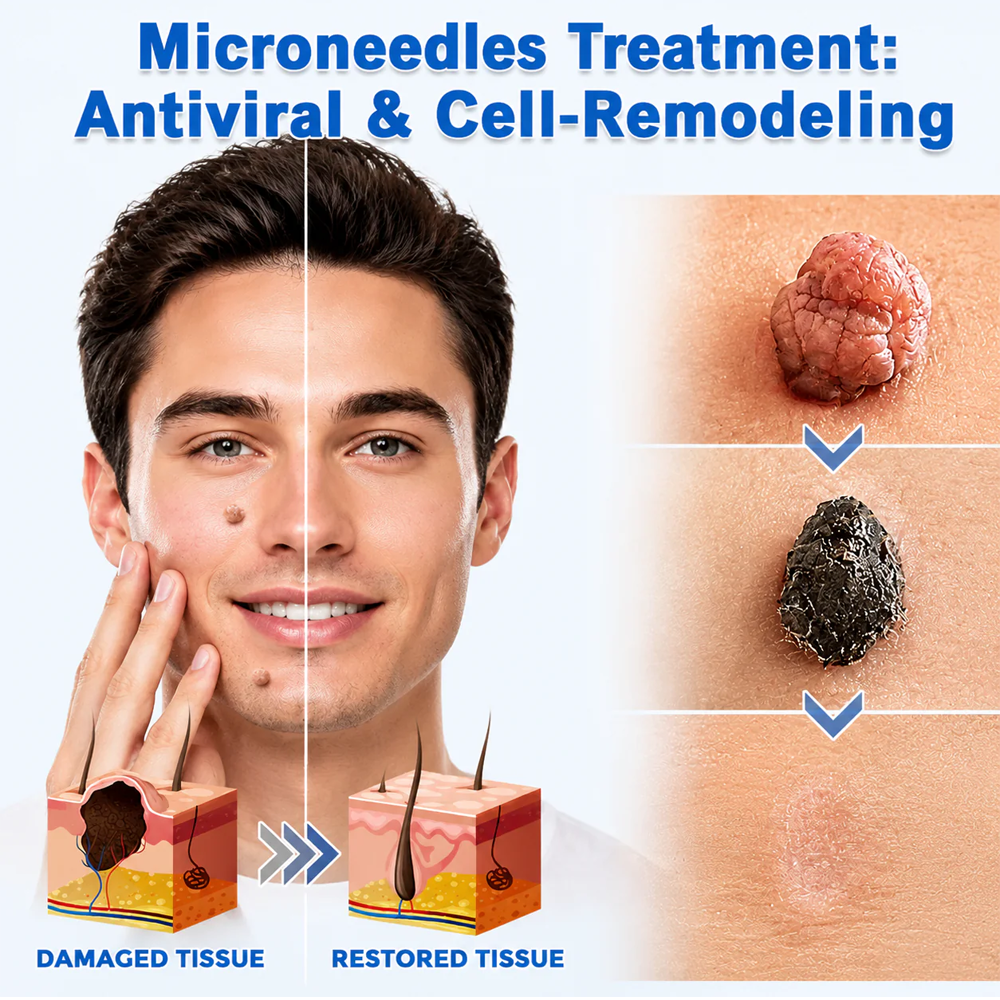 Careerel ® 2-in-1 Microneedle & Hydrocolloid Patch👨‍⚕️ | Removes raised moles, acne, flat warts, and skin tags | Helps improve wrinkles, scars, and blemishes | Invisible patches for face and body💖